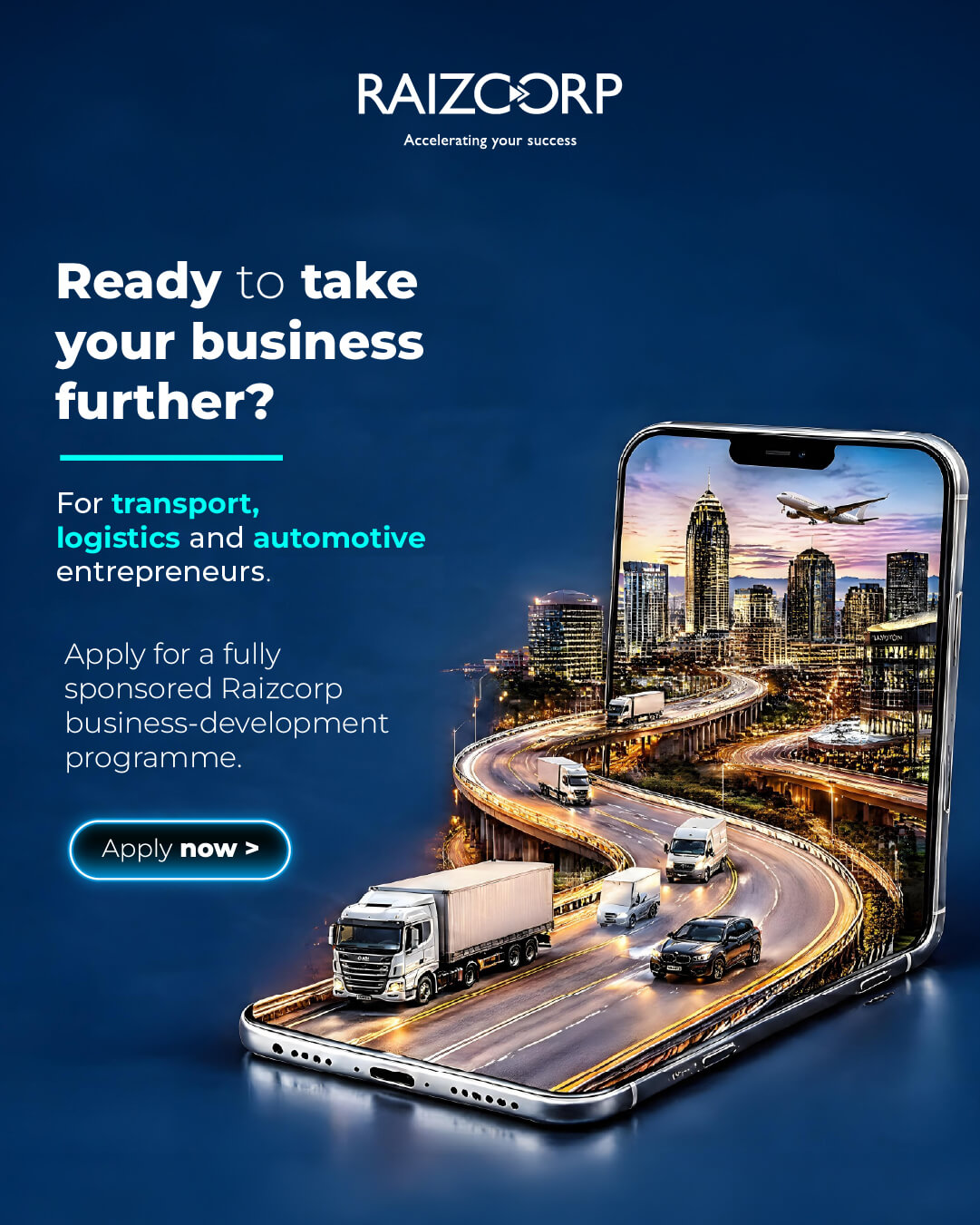 Raizcorp transport and logistics card
